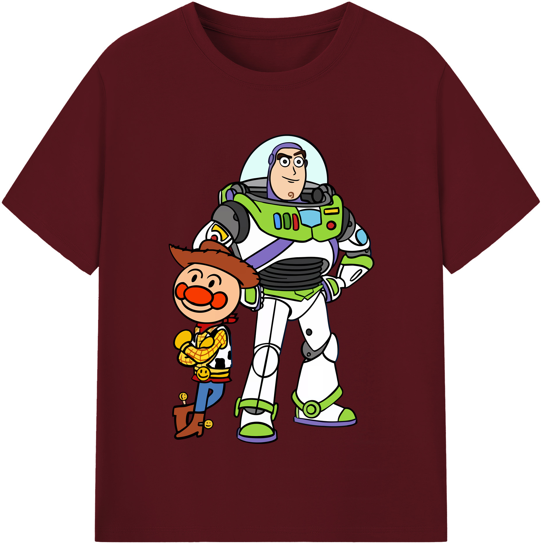 （画像用） アンパンマン Anpanman 綿100％半袖Tシャツ（フロントプリント）